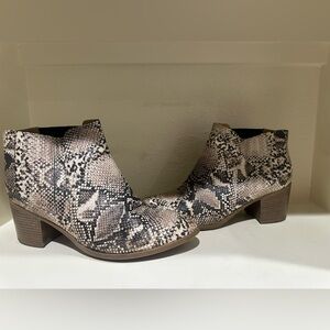 Snakeskin Ankle Boots
